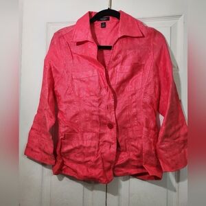 Peck & Peck Bold Pink Jacket